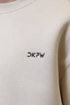 DKPW KESİK NAKIŞ DETAYLI BOXYFİT BİSİKLET YAKA KREM