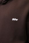 DKPW NAKIŞ DETAYLI BOXYFİT KAPŞONLU SWEATSHİRT KAHVE