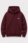 DKPW NAKIŞ DETAYLI BOXYFİT KAPŞONLU SWEATSHİRT BORDO