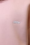 DKPW NAKIŞ DETAYLI BOXYFİT KAPŞONLU SWEATSHİRT PEMBE