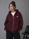 DKPW NAKIŞ DETAYLI OVERSİZE HIRKA BORDO