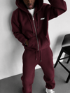 DKPW NAKIŞ DETAYLI OVERSİZE HIRKA BORDO