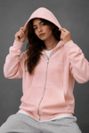 DKPW NAKIŞ DETAYLI OVERSİZE HIRKA PEMBE