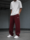 DKPW NAKIŞ DETAYLI ŞARDONLU BAGGY EŞOFMAN ALTI BORDO
