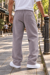 DKPW REFLEKTÖR BASKILI BAGGY KALIP ŞARDONLU EŞOFMAN ALTI FÜME