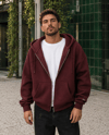 DKPW TONA TON NAKIŞ PARÇALI BOXYFİT KAPŞONLU HIRKA BORDO