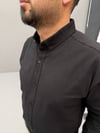DUKA KETEN GÖMLEK SİYAH