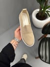 DUKA TRİKO FİTİLLİ AYAKKABI KREM