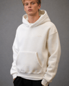 FLOK BASKI DETAYLI BOXYFİT KAPŞONLU SWEATSHIRT EKRU