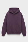 FLOK BASKI DETAYLI BOXYFİT KAPŞONLU SWEATSHIRT MÜRDÜM