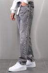 GRİ ESKİTME BAGGY JEANS