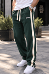 HASIR ŞERİTLİ BAGGY EŞOFMAN ALTI YEŞİL