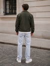 KAŞE KUMAŞ DÜĞMELİ CROP KESİM CEKET HAKİ