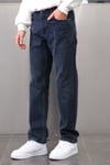 KOYU LACİVERT TIRNAKLI BAGGY JEANS