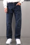 KOYU LACİVERT TIRNAKLI BAGGY JEANS