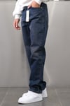 KOYU LACİVERT YIKAMALI BAGGY JEANS