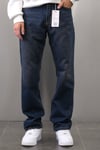 KOYU LACİVERT YIKAMALI BAGGY JEANS