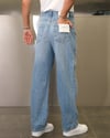 KOYU MAVİ YIKAMA EFEKTLİ EXTRA BAGGY JEANS