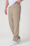 KREM FİTİLLİ KETEN PANTOLON