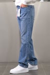 LACİVERT YIKAMA EFEKTLİ BAGGY JEAN