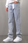 MAVİ ASİT YIKAMA EFEKTLİ BAGGY JEAN