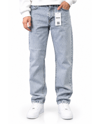 MAVİ ASİT YIKAMA EFEKTLİ TIRNAKLI BAGGY JEAN