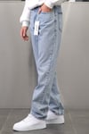 MAVİ YIKAMA EFEKTLİ BAGGY JEANS