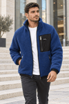 PELUŞ KÜRKLÜ MONT İNDİGO
