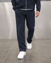 PİLE DETAYLI KUMAŞ BAGGY LACİVERT