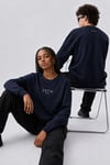 REFLEKTÖR BASKILI REGULAR BİSİKLET YAKA SWEATSHİRT LACİ