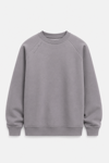 REGLAN KOL BOXYFİT BİSİKLET YAKA SWEATSHİRT FÜME