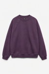 REGLAN KOL BOXYFİT BİSİKLET YAKA SWEATSHİRT MÜRDÜM