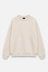 REGLAN KOL BOXYFİT BİSİKLET YAKA SWEATSHİRT KREM