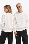 REGLAN KOL BOXYFİT BİSİKLET YAKA SWEATSHİRT BEYAZ