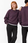 REGLAN KOL BOXYFİT BİSİKLET YAKA SWEATSHİRT MÜRDÜM