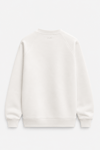 REGLAN KOL BOXYFİT BİSİKLET YAKA SWEATSHİRT BEYAZ