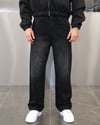 SİYAH ESKİTME EXTRA BAGGY JEANS