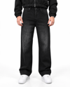 SİYAH ESKİTME EXTRA BAGGY JEANS