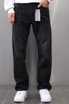 SİYAH ESKİTME TIRNAKLI BAGGY JEANS