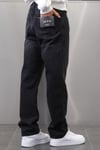 SİYAH ESKİTME TIRNAKLI BAGGY JEANS
