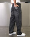 SİYAH YIKAMA EFEKTLİ TIRNAKLI EXTRA BAGGY JEANS