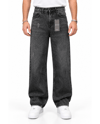 SİYAH YIKAMA EFEKTLİ TIRNAKLI EXTRA BAGGY JEANS