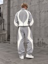 ÜÇ İPLİK ŞARDONLU OVERSİZE EŞOFMAN TAKIMI GRİ
