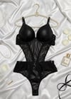 Midnight Elegance Destekli Bodysuit