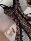 Vahşi Zarafet Leopar Dantel Tanga Hediyeli Set