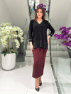Bluz27K102043001MissBluebelleViskon Triko Bluz