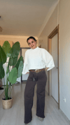 Crop Kazak Beyaz