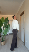 Crop Kazak Beyaz