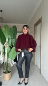 Crop Kazak Bordo