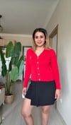 ORJ. GOLD DÜĞMELİ HIRKA KIRMIZI